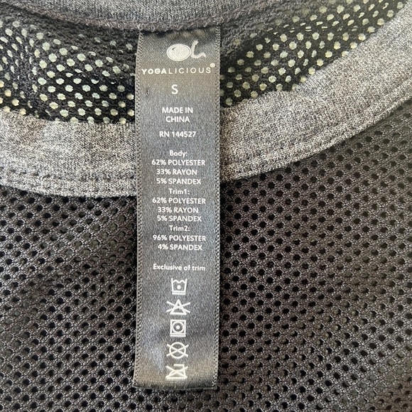 Yogalicious Mesh Panel‎ Long Sleeve Athletic Pullover Top - Picture 5 of 7